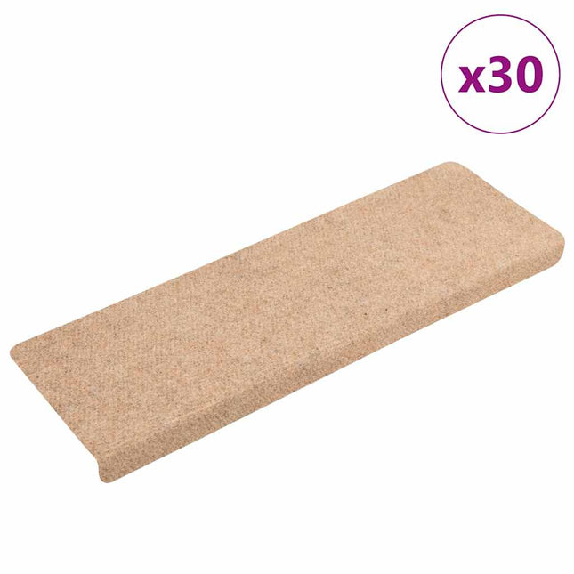 Tappetini Autoadesivi per Scale 30 pz Crema 65x21x4 cm