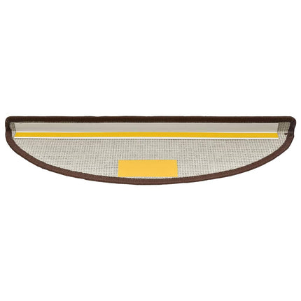 Tappetini per Scale 30 pz Marrone CaffÃ¨ 56x17x3 cm