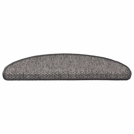 Tappeti Adesivi per Scale Sisal 30pz 65x21x4cm Beige Marrone