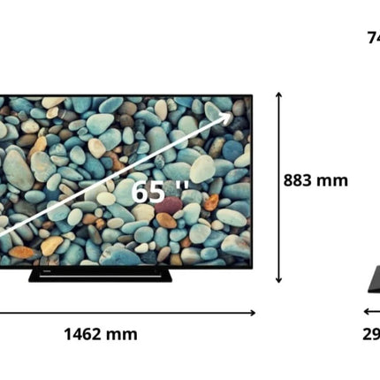 TOSHIBA SMART TV 65 Pollici ULTRA HD 4K Design Slim DVB-T2 Dolby vision HDR10