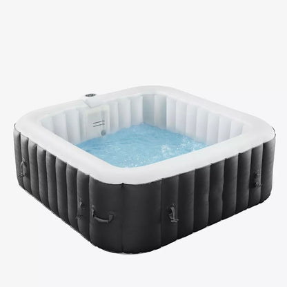 SPA Piscina idromassaggio Spa gonflabile in PVC - 6 posti - 185x185x65cm con LED