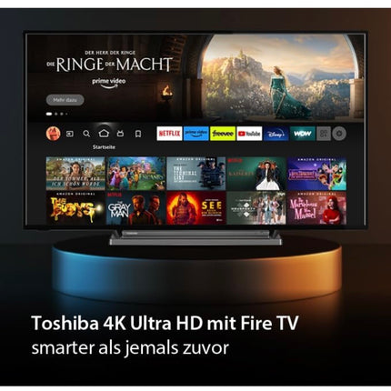 OFFERTA TOSHIBA SMART TV 65 Pollici ULTRA HD 4k Design Slim DVB-T2 Dolby vision HDR10 + staffa supporto