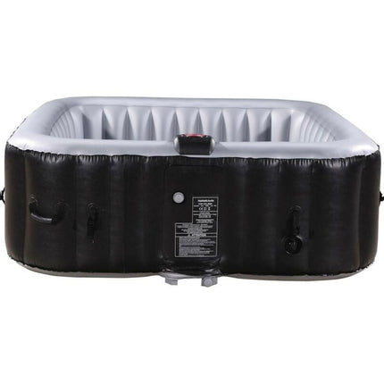 Spa gonfiabile in PVC - 6 posti - 185 x 185 x 65 cm - 130 getti idromassaggio - Copertura protettiva - Pannello
digitale integrato