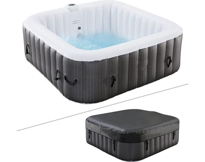 SPA Piscina idromassaggio Spa gonflabile in PVC - 6 posti - 185x185x65 cm